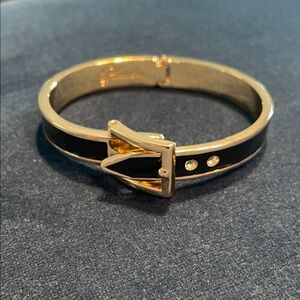 Plunder Gold and Black Buckle Bracelet $15